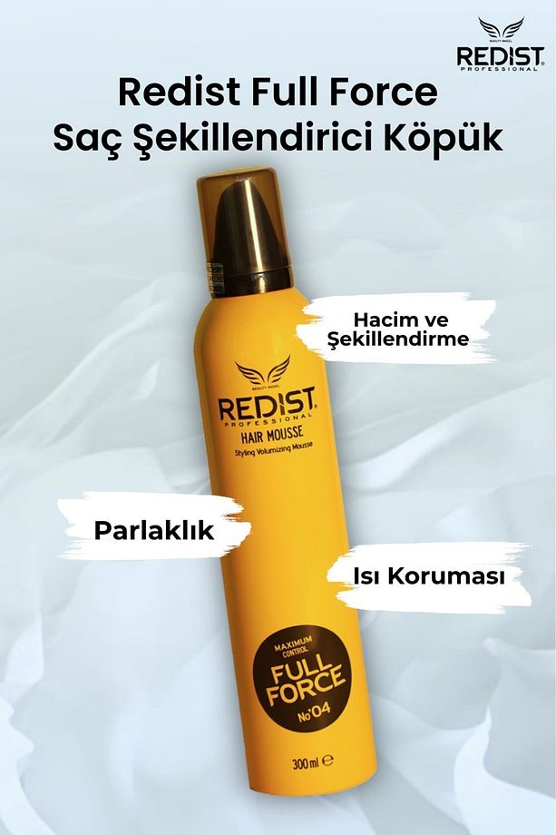 Full Force Saç Şekillendirici Köpük – Sert Tutuş Ve Uzun Süreli Kalıcılık (300 ML) - 4