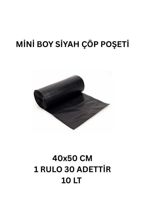 Mini Boy Siyah 30'lu 2 Rulo Çöp Poşeti - 2