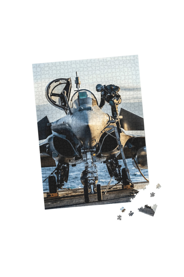 1000 Parça Puzzle Savaş Uçağı F16 - 4