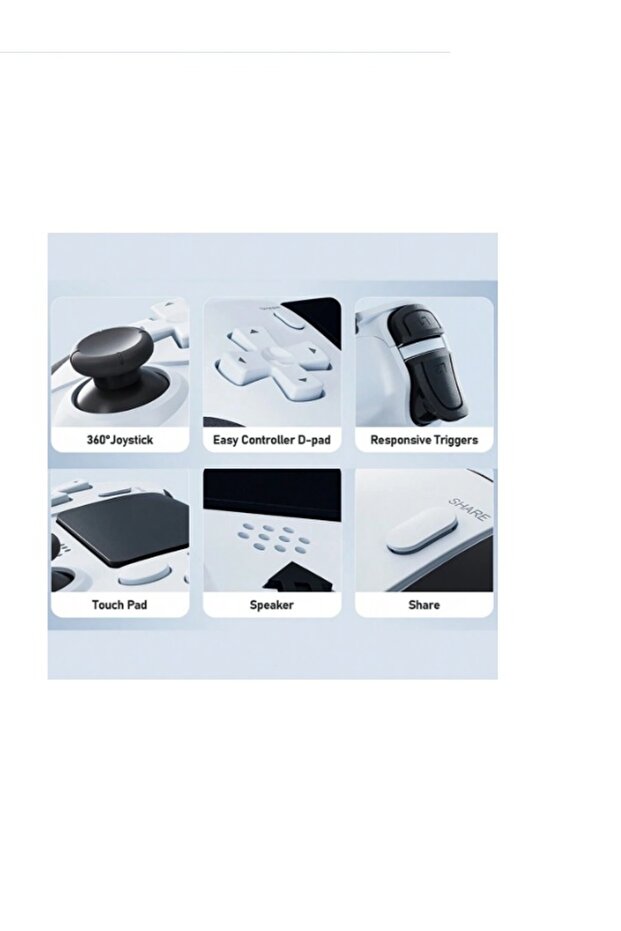 Wireless Controller for PS4 and PC with Adjustable Back Buttons - 6