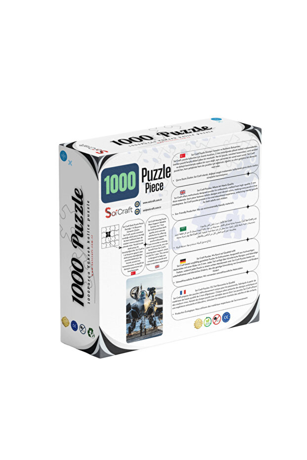 1000 Parça Puzzle Savaş Uçağı F16 - 2