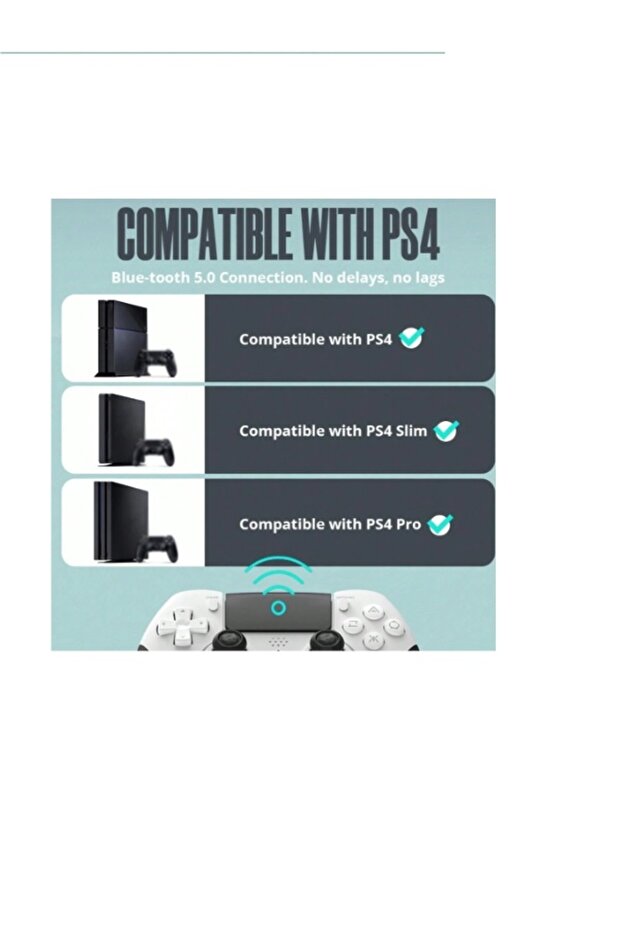 Wireless Controller for PS4 and PC with Adjustable Back Buttons - 4