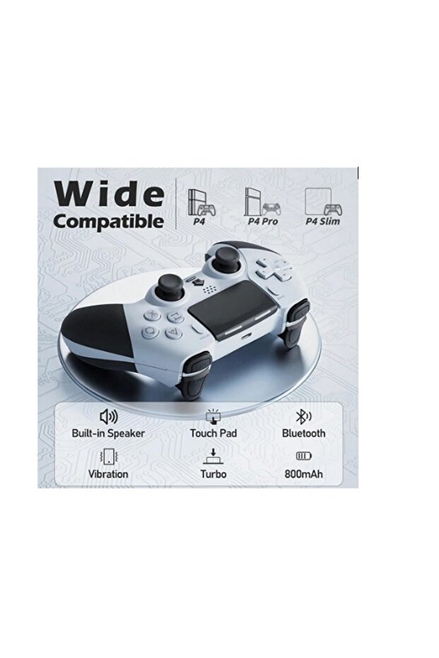 Wireless Controller for PS4 and PC with Adjustable Back Buttons - 3