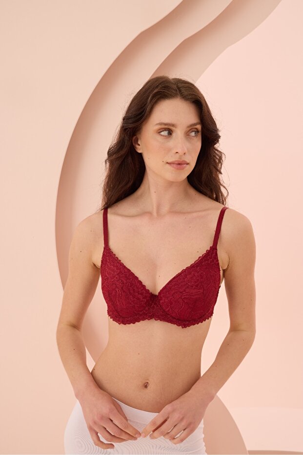 -dantelli destekli sütyen - 1