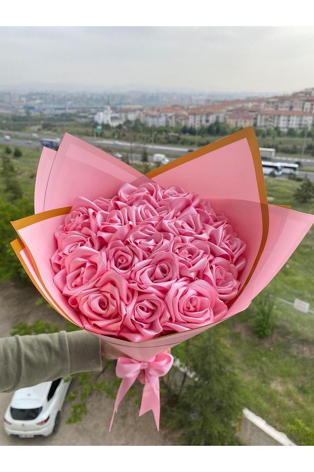 Senden Önce Senden Sonra Çiçek Buketi Solmayan Yapay Gül Buketi Sevgiliye (NOT YAZILIR) 19 Adet - 2