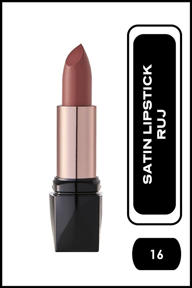 Satin Lipstick No:16 - Lipstick - 8691190397869