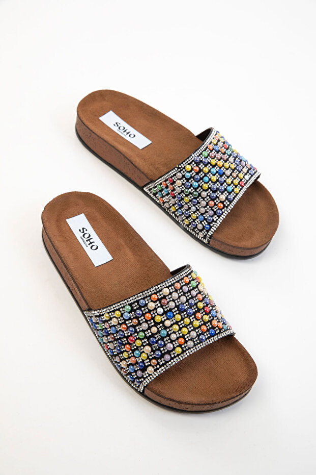 Siyah-Multi Kadın Terlik 20659 - 3