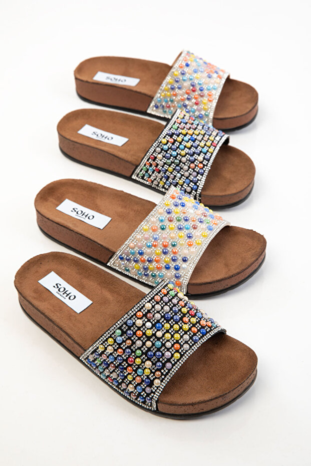 Siyah-Multi Kadın Terlik 20659 - 5