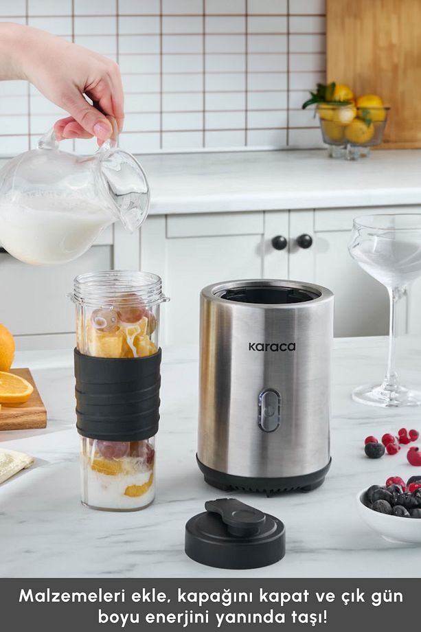 Smooth and Move Inox 350W Personal Kişisel Smoothie Blender - 9