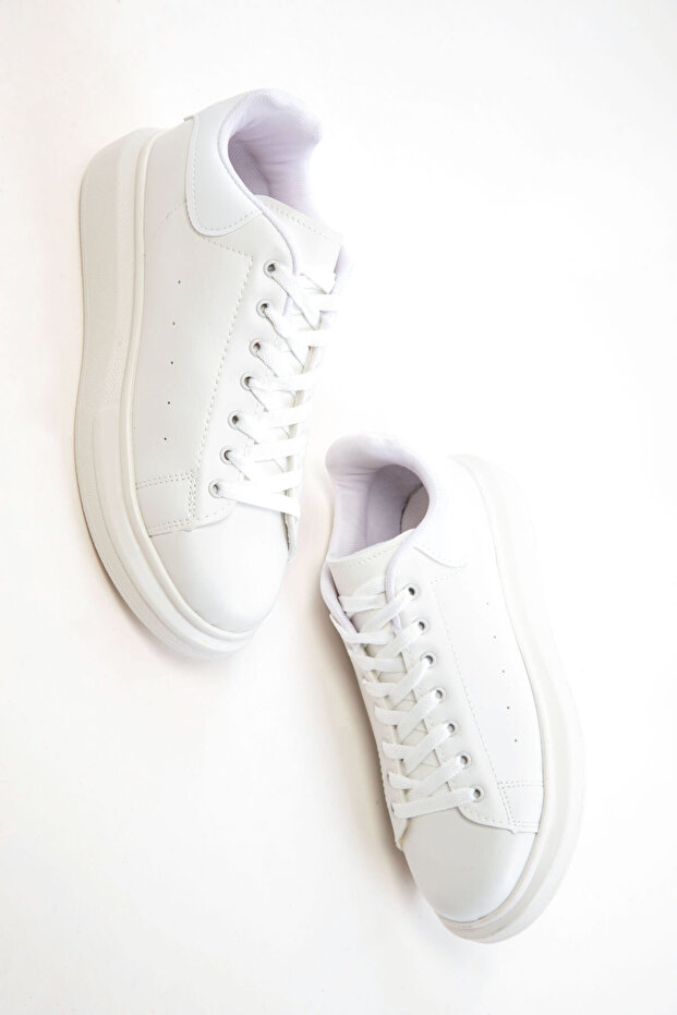 Beyaz Kadın Sneaker 15732 - 2