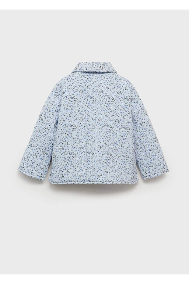 Çiçek desenli palto - 2