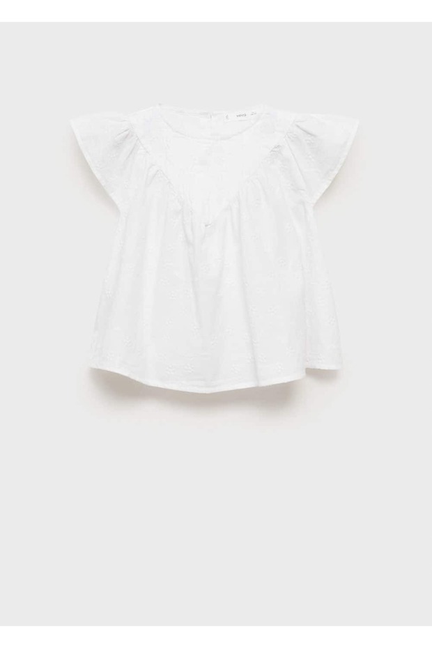 Bestickte Baumwollbluse - 3