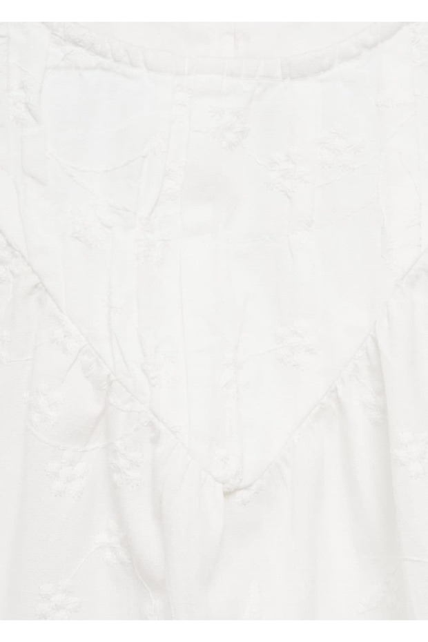 Bestickte Baumwollbluse - 5