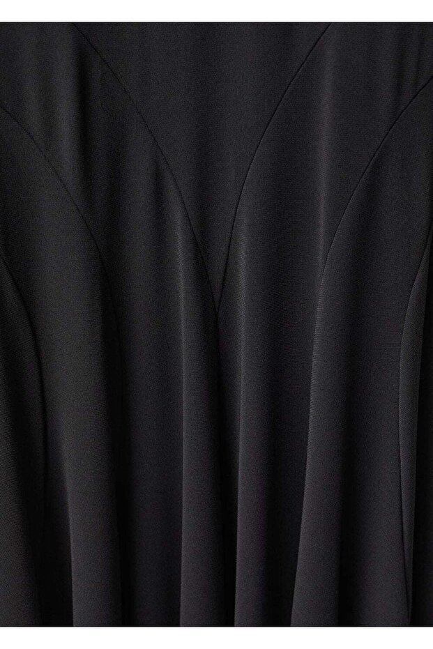 Kloş ponte elbise - 6