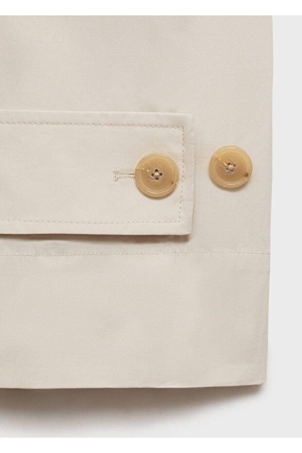 Oversize pamuklu trençkot - 5