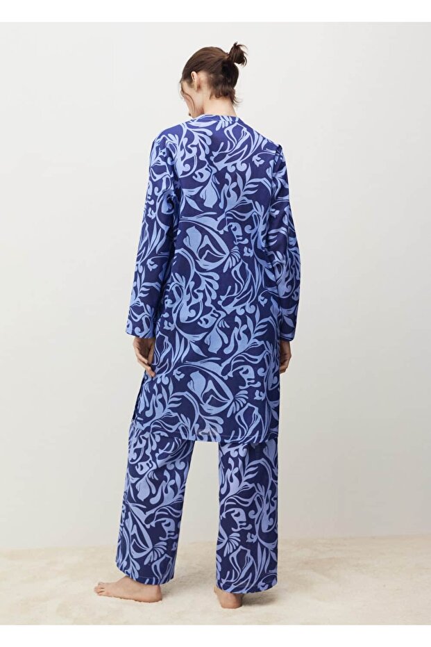 Two-Color Cotton Tunic - 4