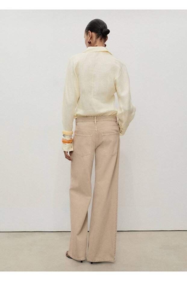 Düşük belli Wideleg jean - 4