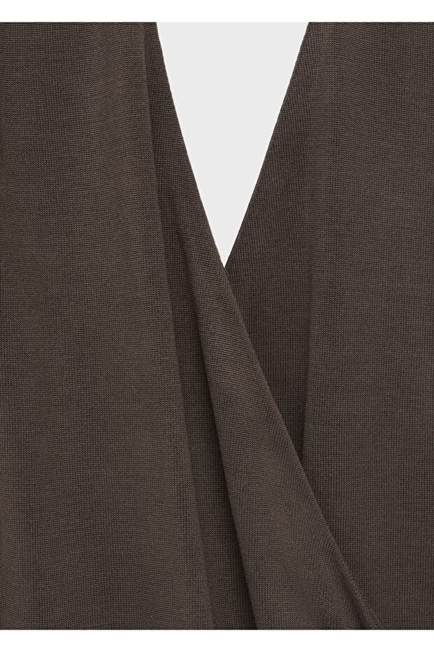 Halter yaka kruvaze bluz - 7