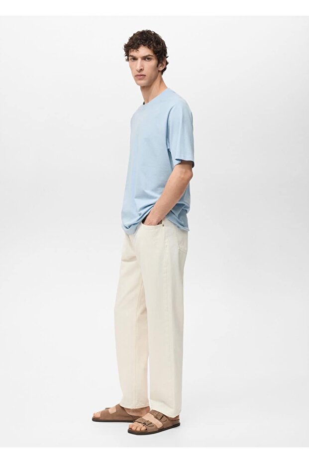 Relaxed fit pamuklu tişört - 8