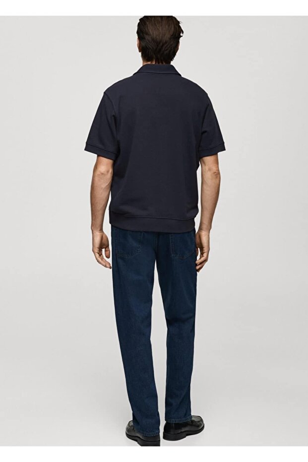 Regular kesim pamuklu polo gömlek - 4