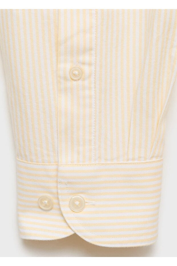 Kodak çizgili %100 pamuklu gömlek - 8