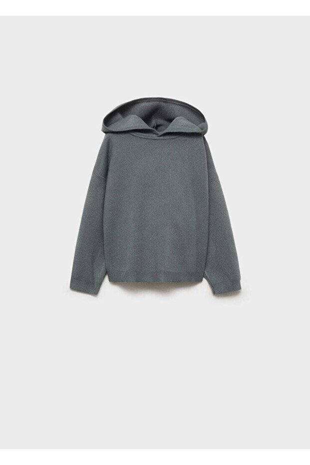 Kapüşonlu triko kazak - 2