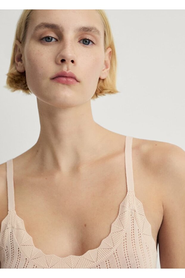 Ajur örgü detaylı gecelik - 7