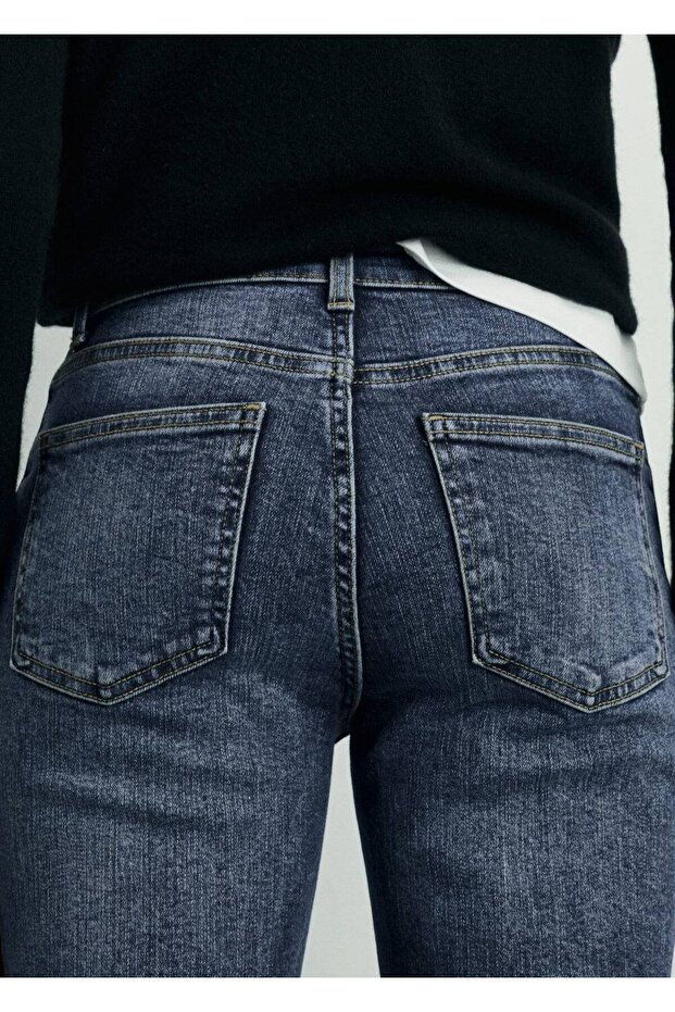 Düşük belli flare jean - 6