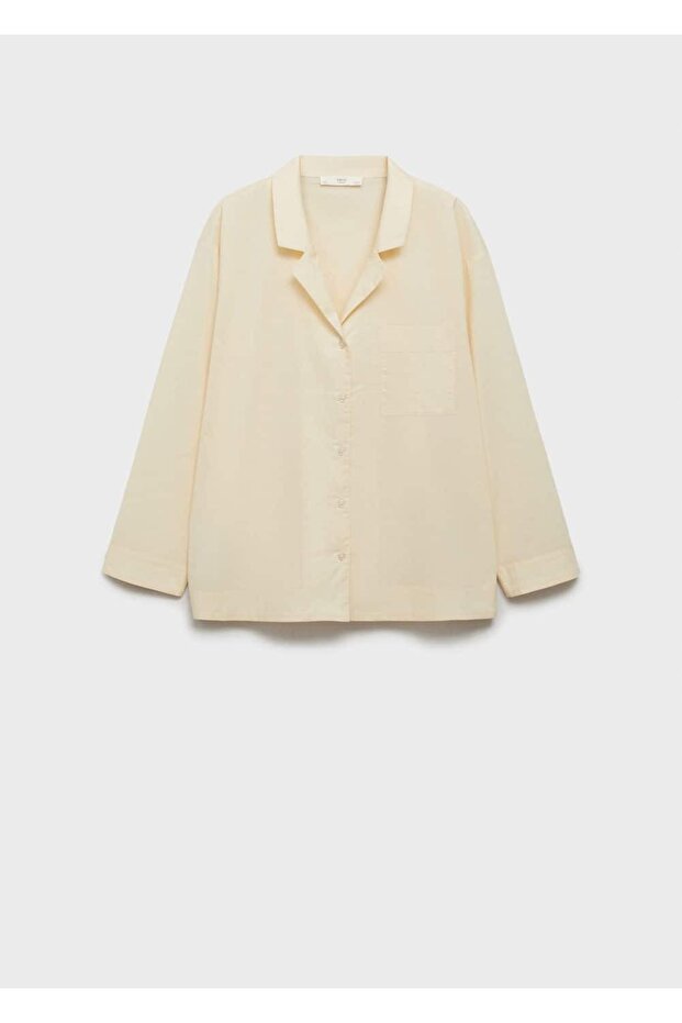 Garnment washed pamuklu gömlek - 1