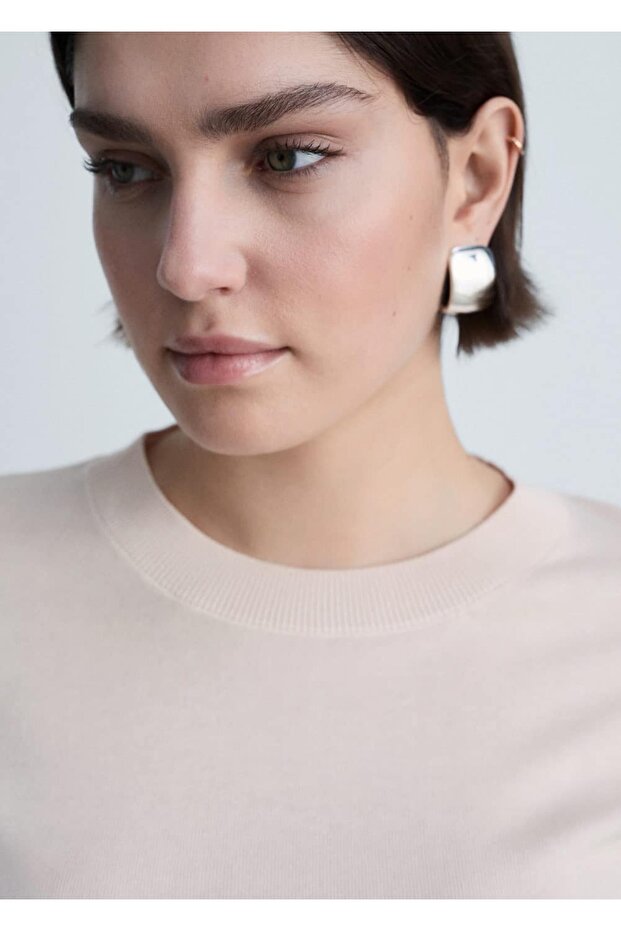 İpek karışımlı triko kazak - 5