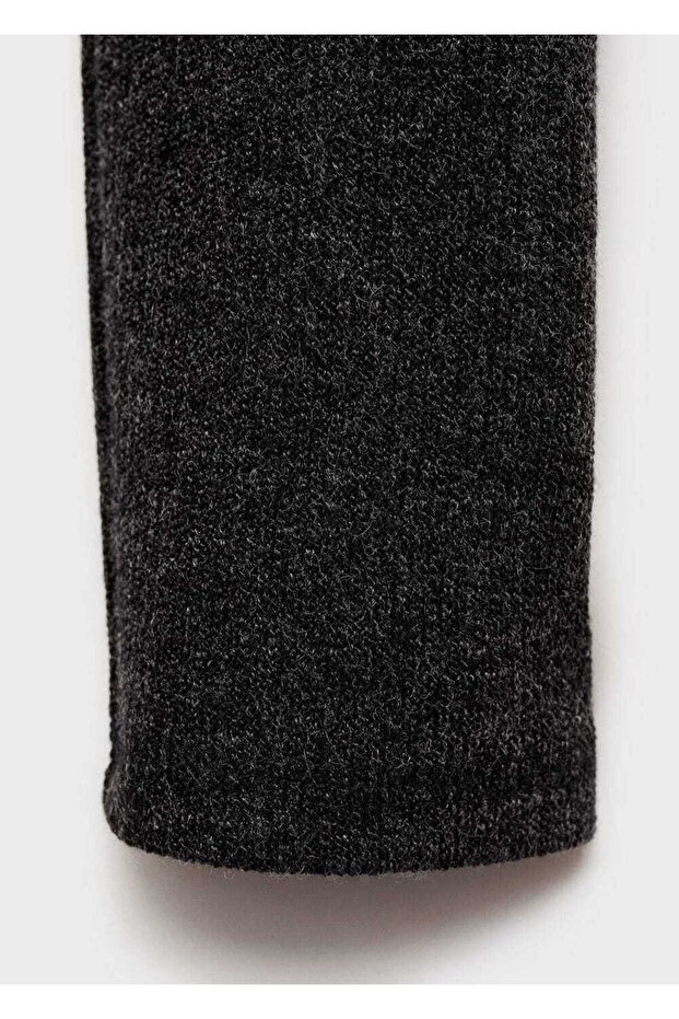 Balıkçı yaka triko elbise - 6