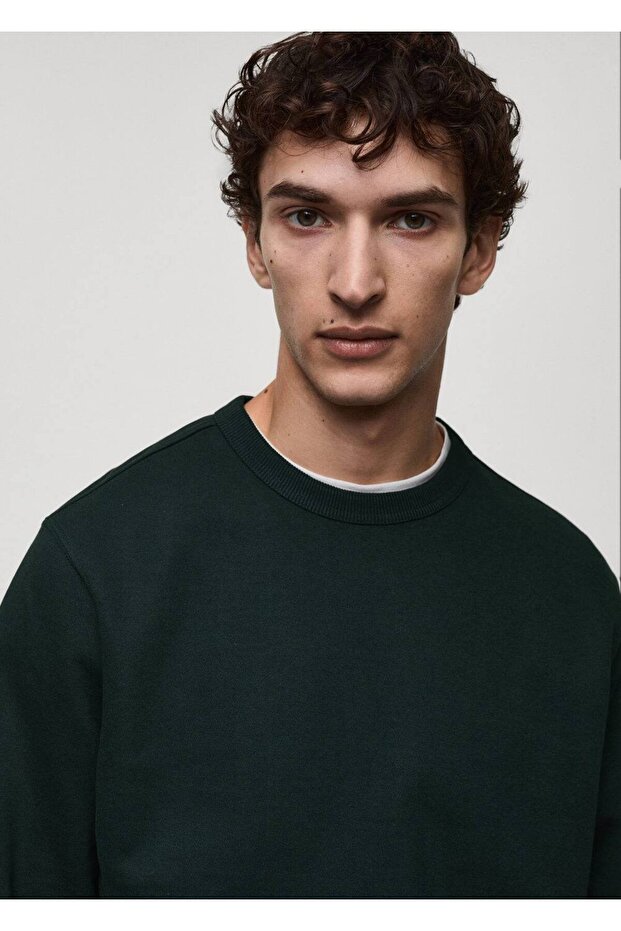 Regular kesim pamuklu sweatshirt - 7