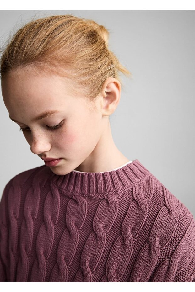 Pullover mit Strickdetail - 5