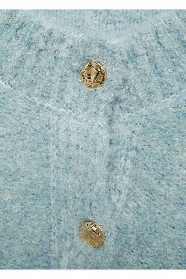 Strass taşlı buklet ceket - 5