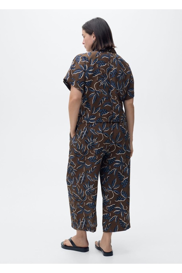 Oversize Desenli Pantolon - 5