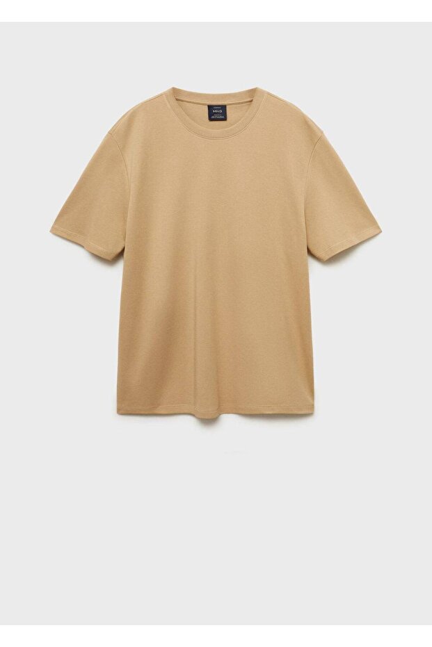 Regular kesim %100 pamuklu tişört - 3