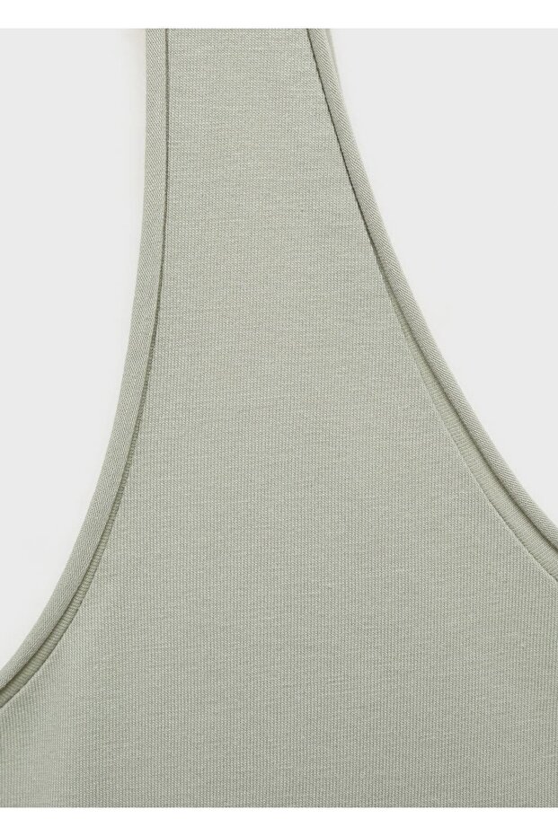 Baumwollbluse mit Rundhalsausschnitt - 3