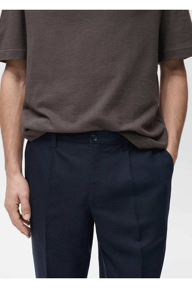Regular fit keten pantolon - 8