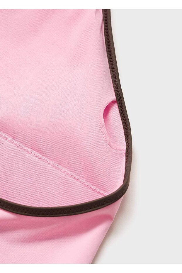 Kontrast süslemeli V yaka mayo - 5