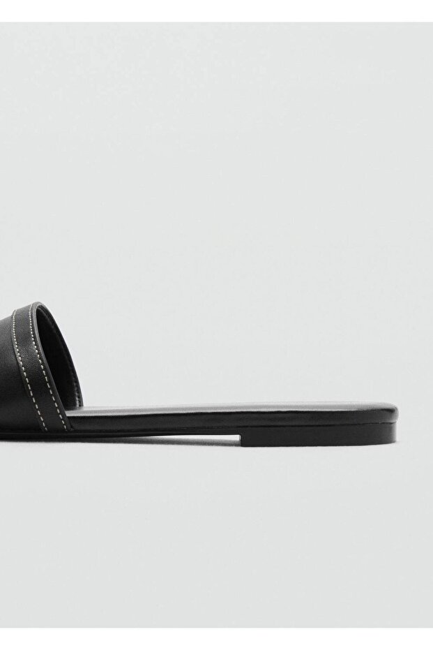 Tokalı deri sandalet - 3