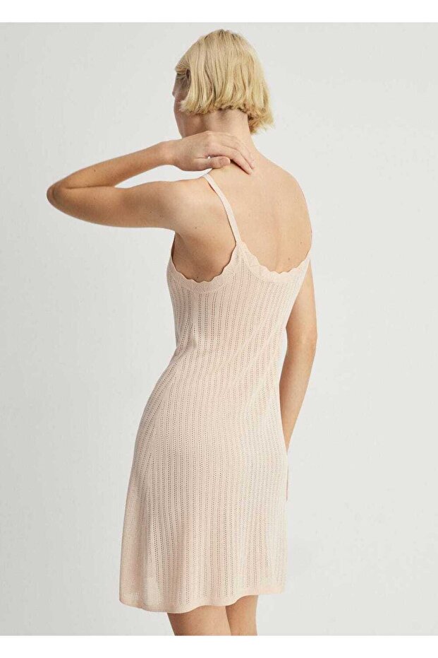 Ajur örgü detaylı gecelik - 4