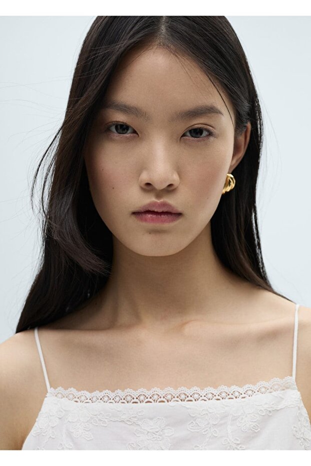 Çiçek işlemeli askılı elbise - 6