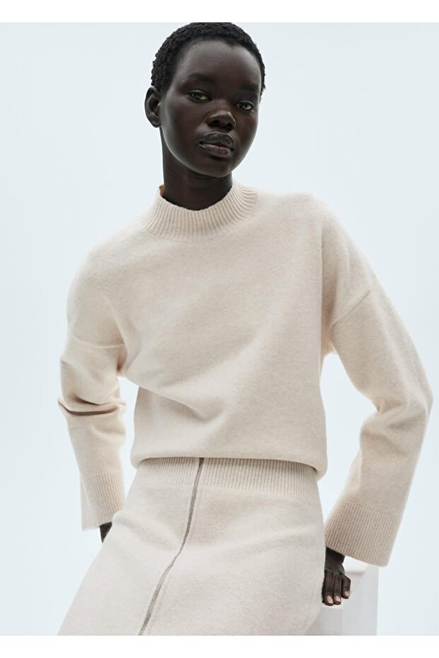 Perkins collar knitwear sweater