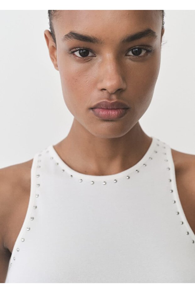 Pamuk üst perçin detay - 7