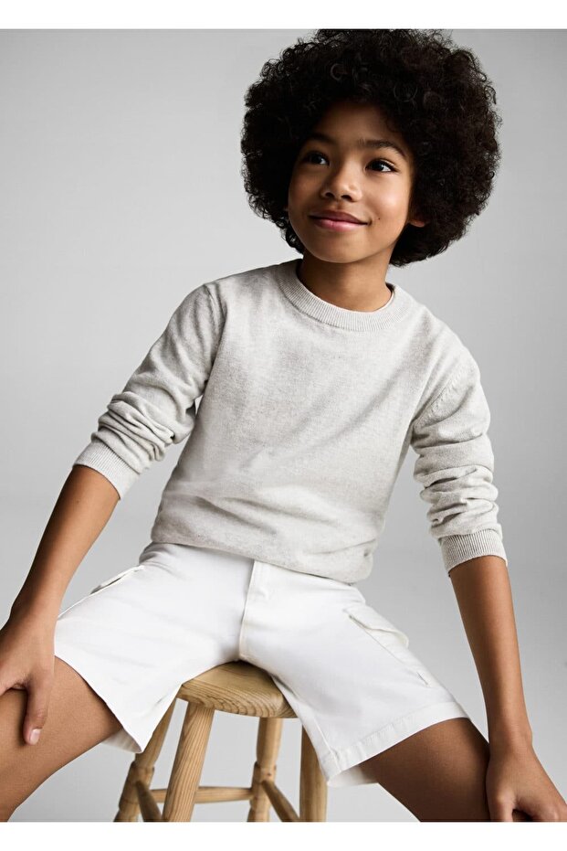 Kırçıllı pamuklu kazak - 6