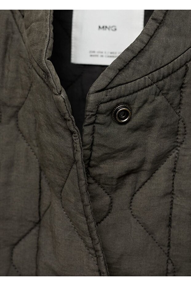 Kapitone bomber ceket - 5