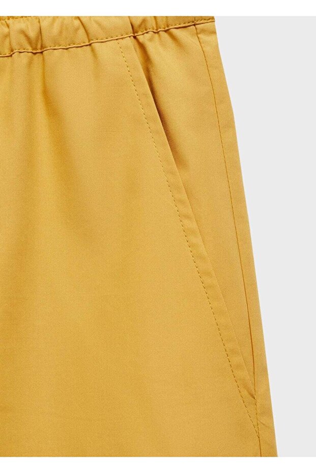 Pamuklu culotte pantolon - 5