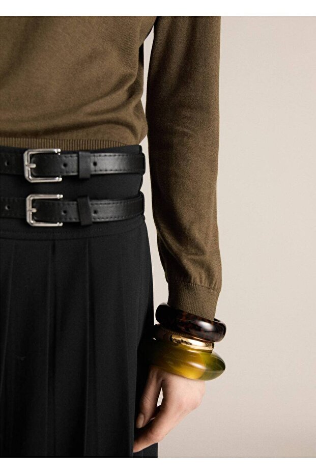 İpek karışımlı triko kazak - 8