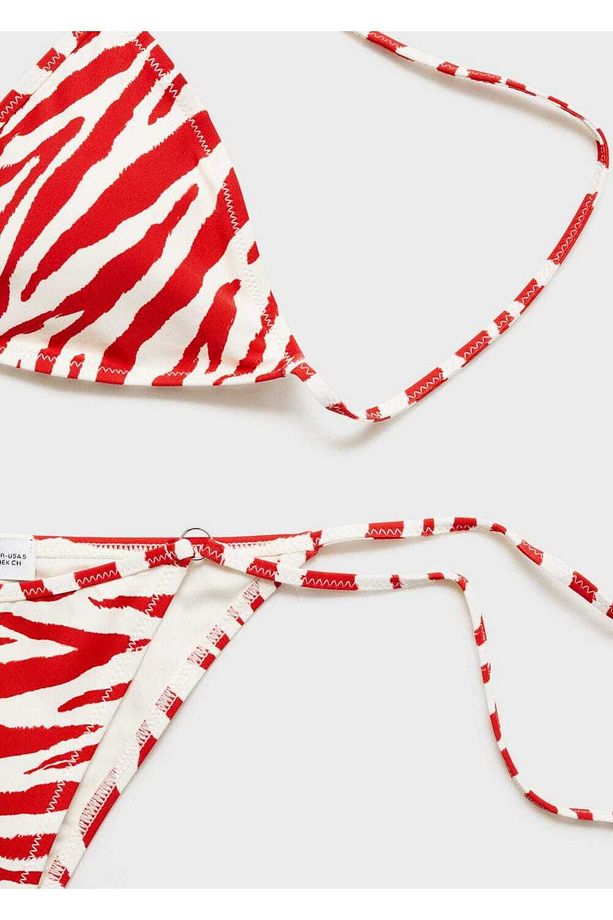 Zebra bağcıklı bikini altı - 6