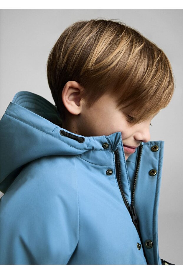 Astarı kapitoneli su geçirmez parka - 6